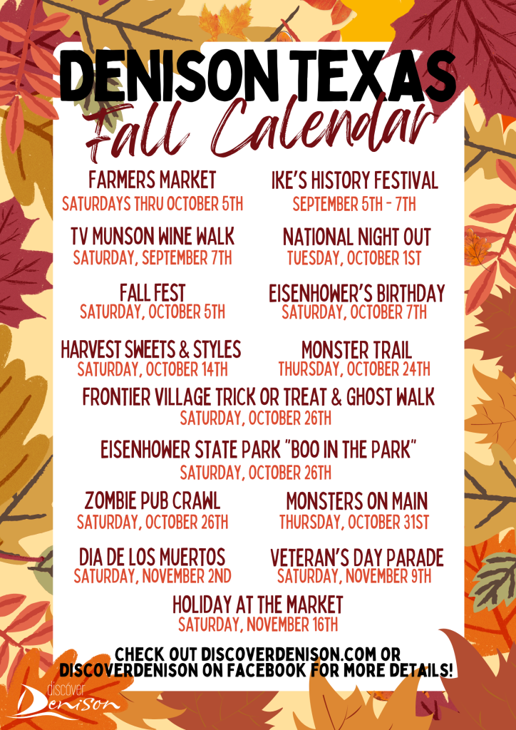 Denison Fall Calendar of Events 2024